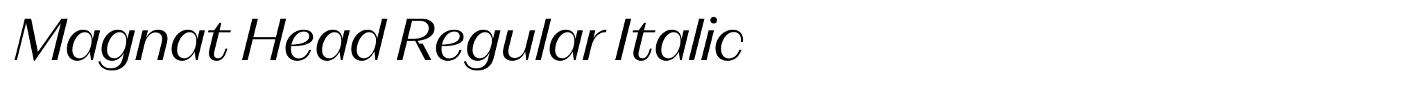 Magnat Head Regular Italic image